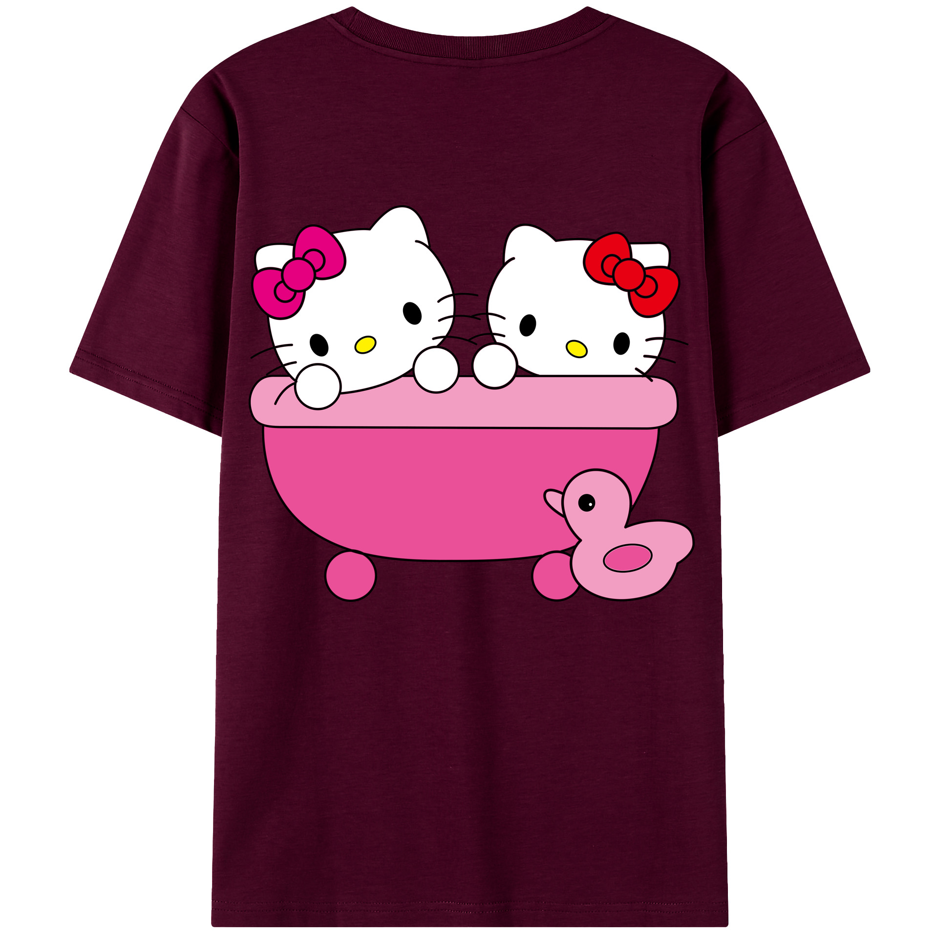 （画像用） Hello Kitty ハローキティ レディース半袖Tシャツ(バックプリント)